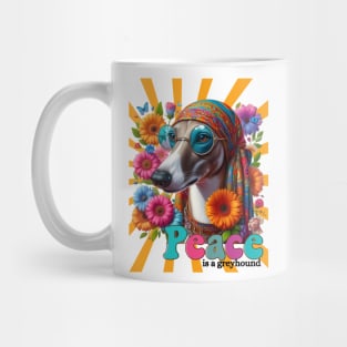 Groovy Greyhound Dog Mug